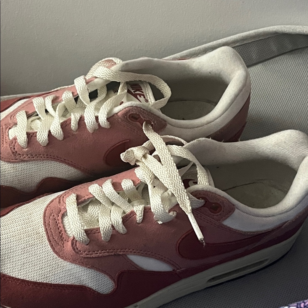 Nike Women's Rose and White Sneakers